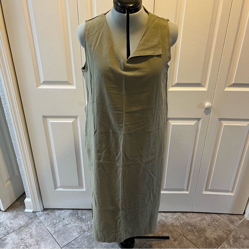 Elegant Sleeveless Maxi linen  Dress NWT